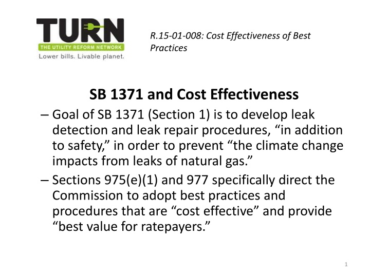 r 15 01 008 cost effectiveness of best practices