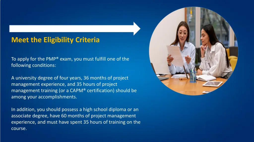 meet the eligibility criteria
