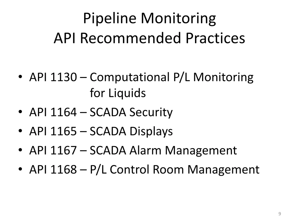 pipeline monitoring api recommended practices