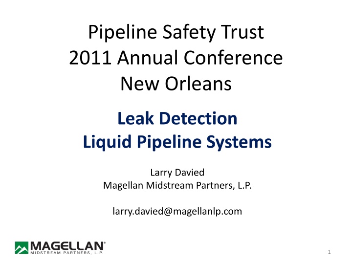 pipeline safety trust 2011 annual conference
