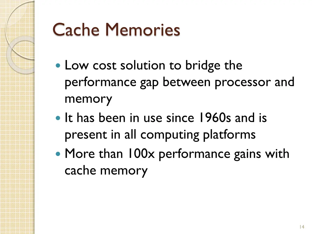 cache memories
