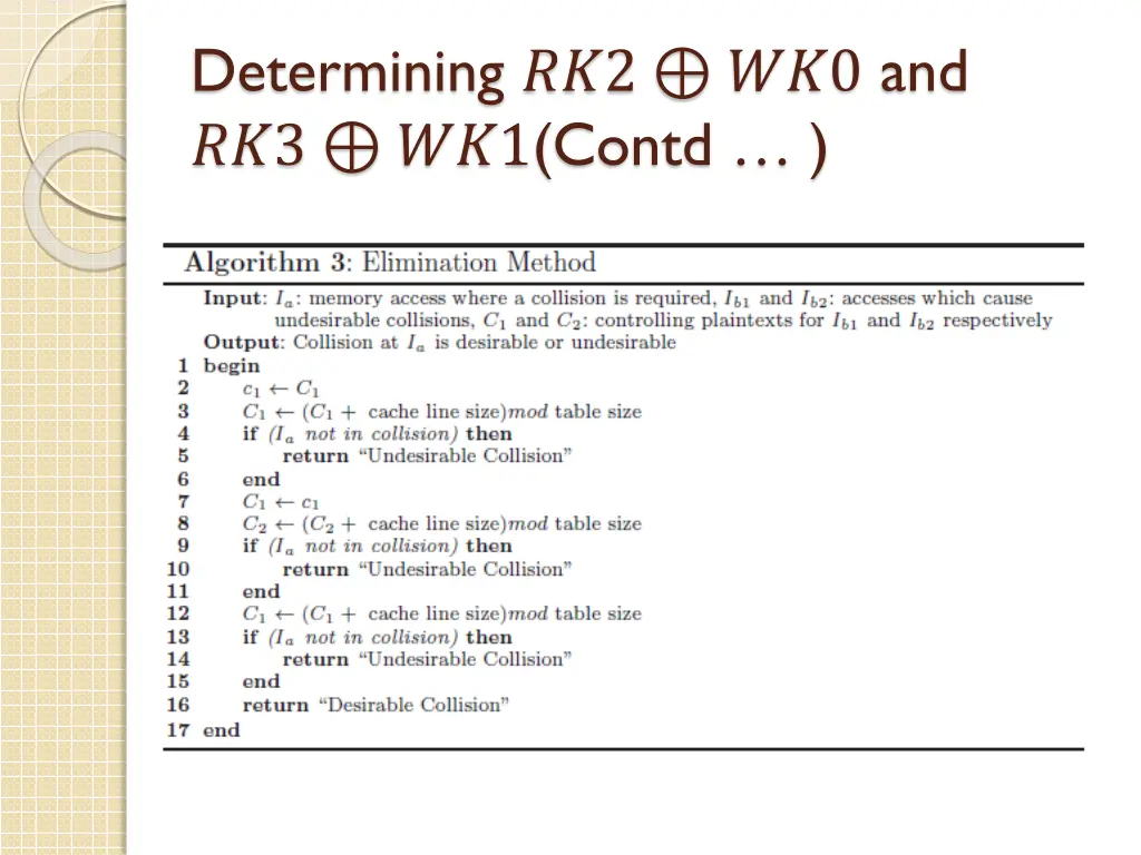 determining 2 0 and 3 1 contd