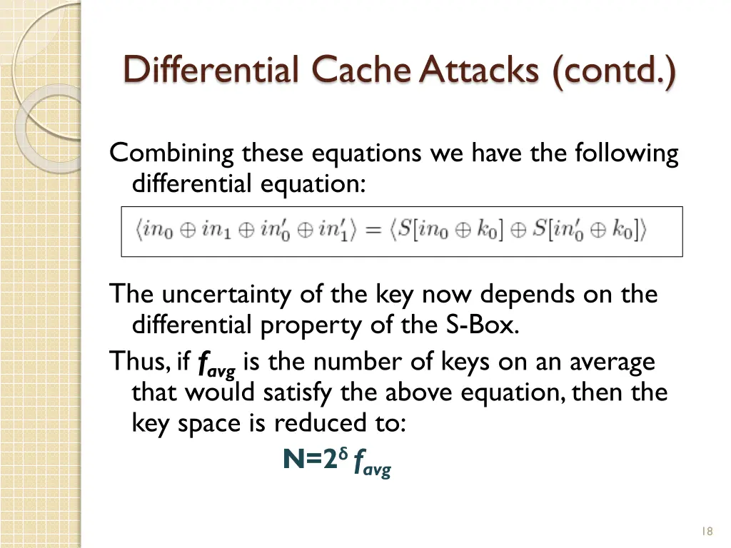 differential cache attacks contd