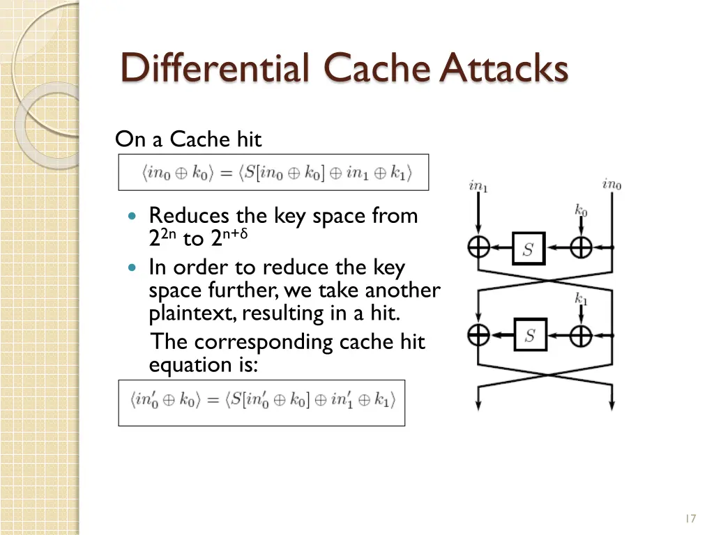 differential cache attacks