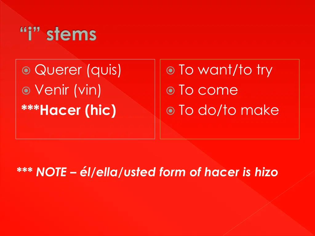 i stems