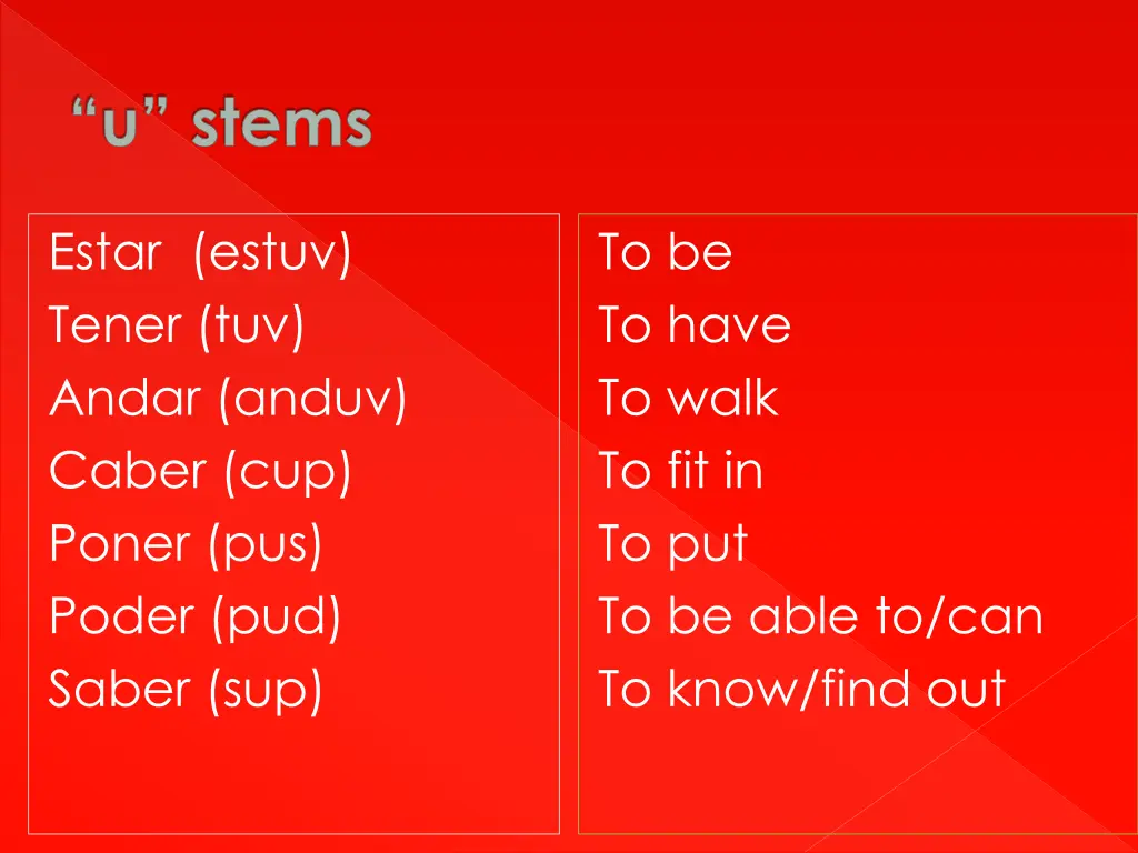 u stems