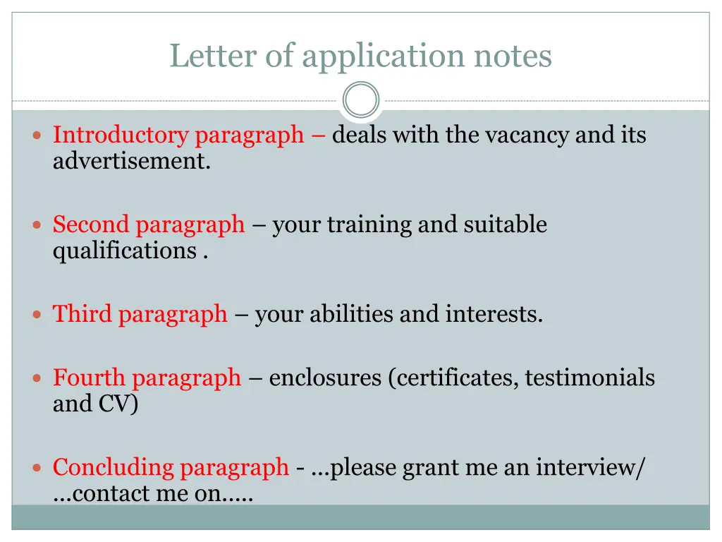 letter of application notes 1