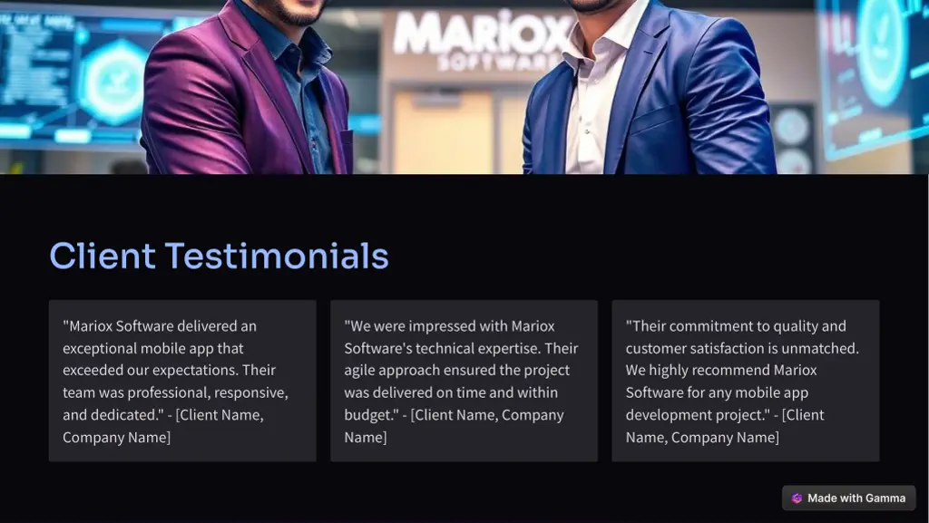client testimonials