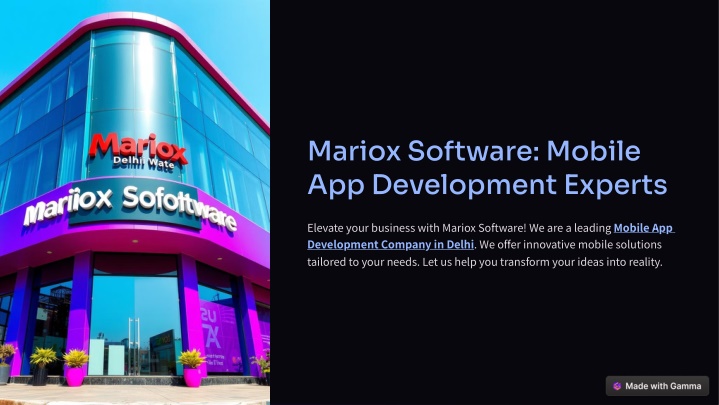 mariox software mobile app development experts