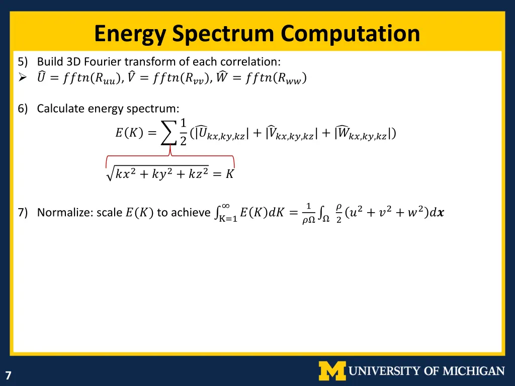energy spectrum computation 1