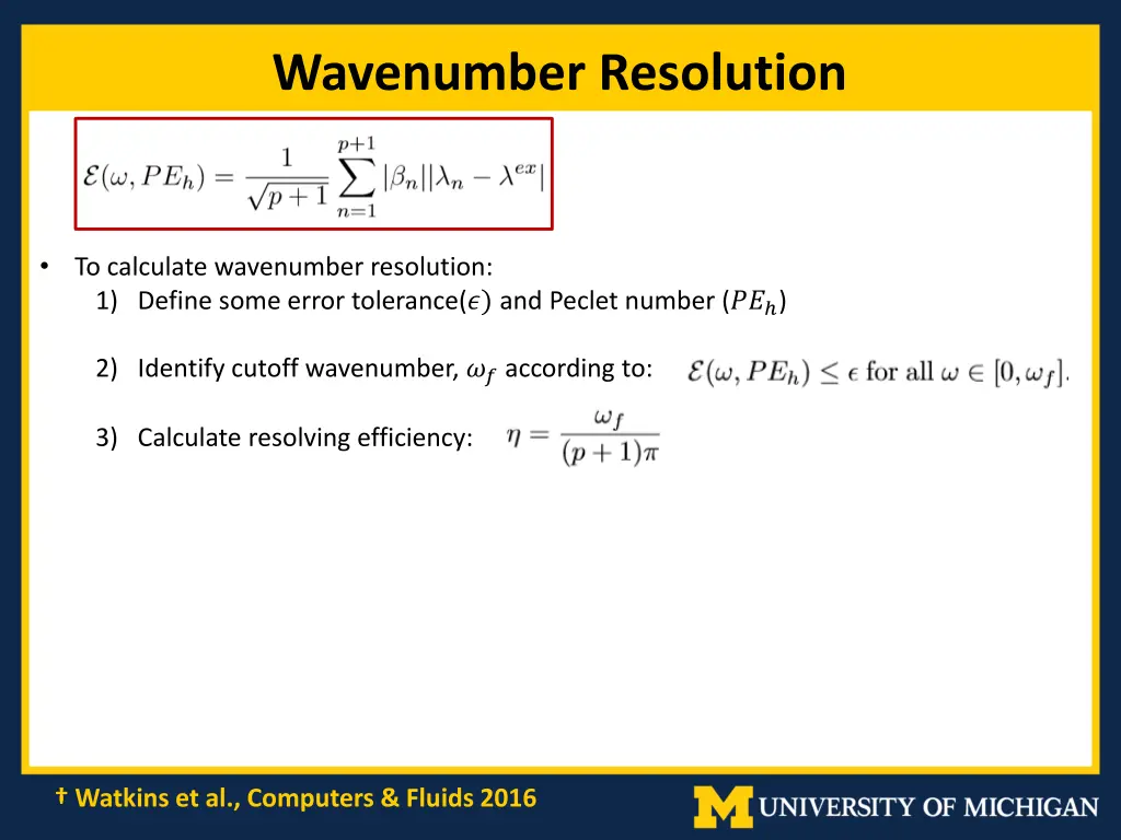 wavenumber resolution
