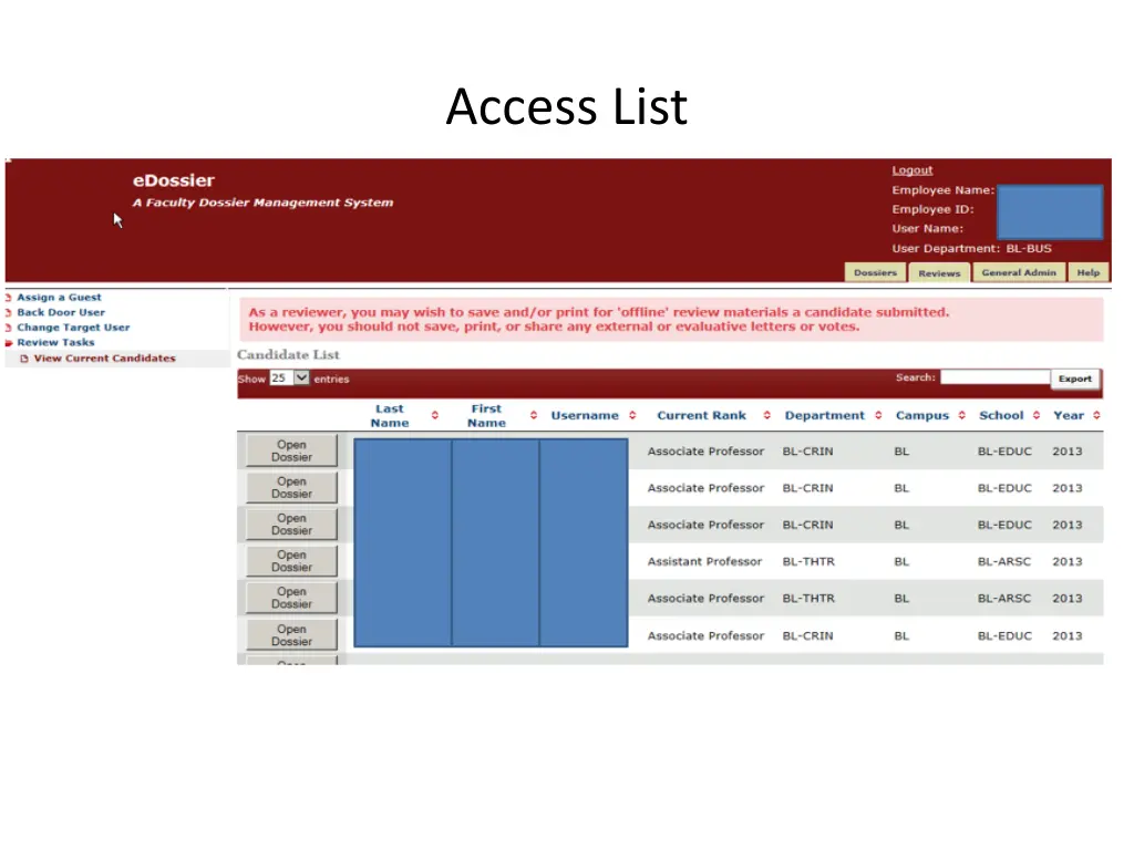 access list
