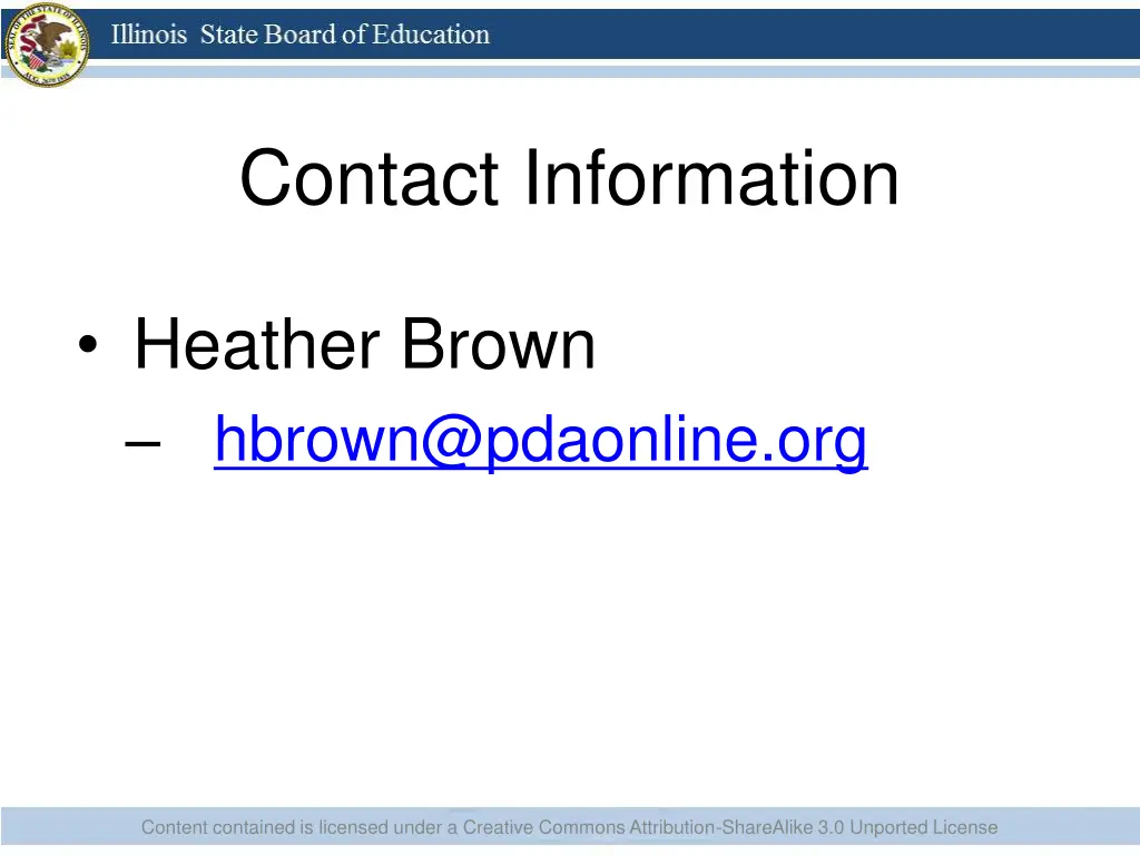 contact information