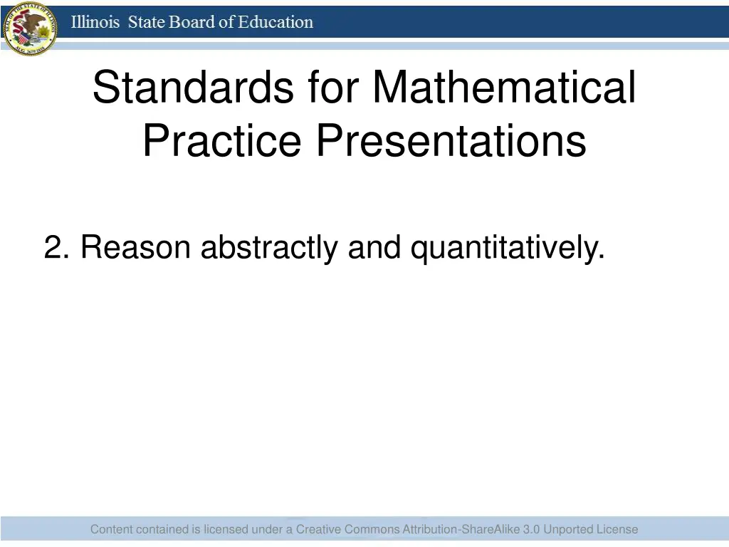 standards for mathematical practice presentations