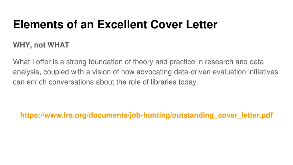 elements of an excellent cover letter 3