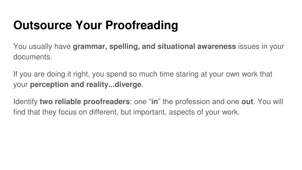 outsource your proofreading