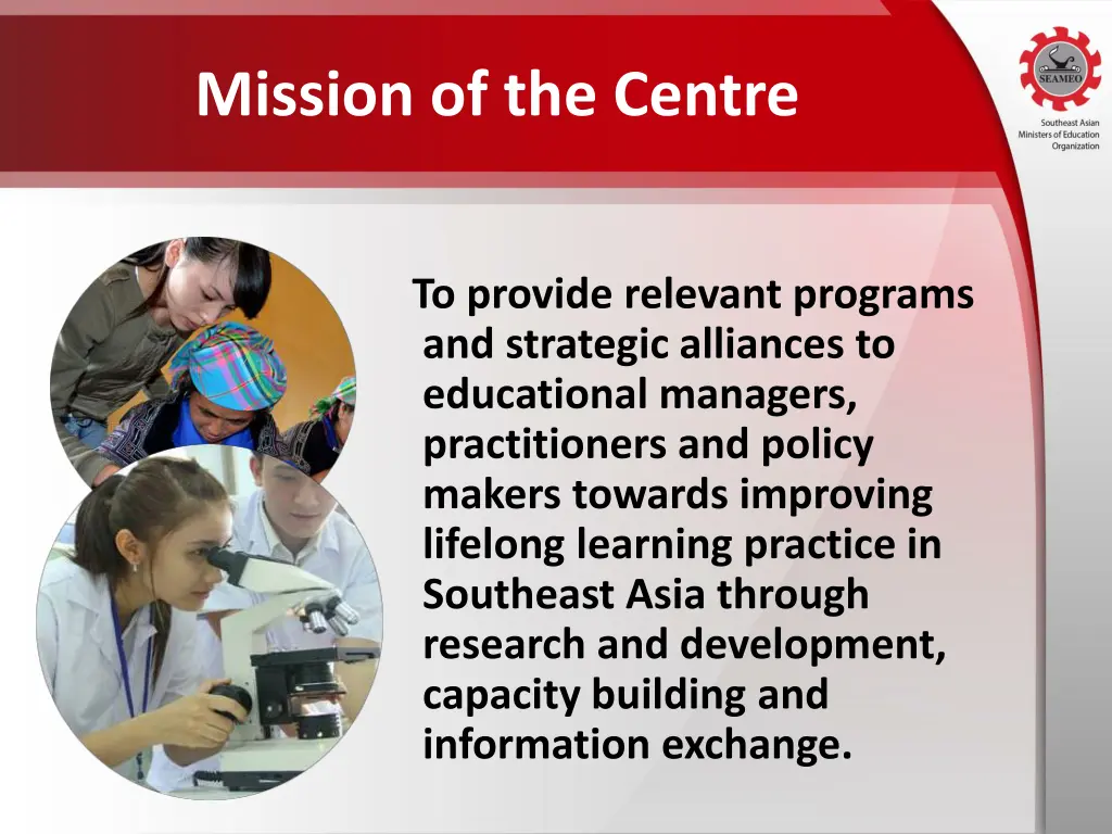 mission of the centre