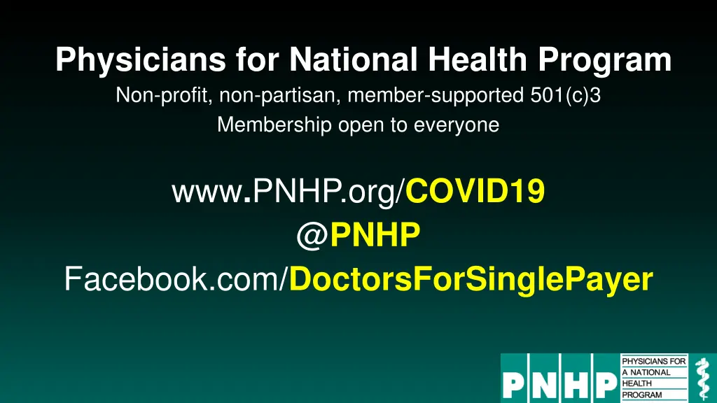 physicians for national health program non profit