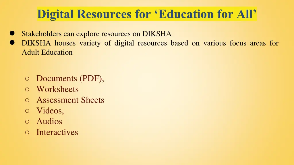 digital resources for education for all