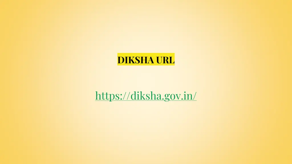 diksha url