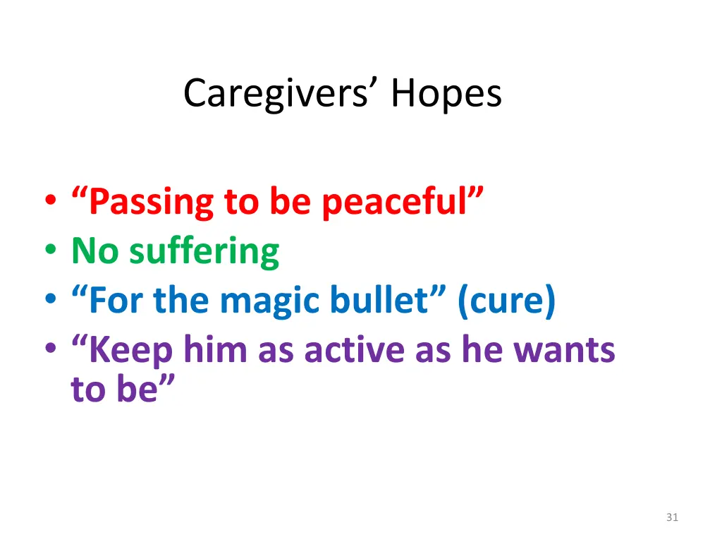 caregivers hopes