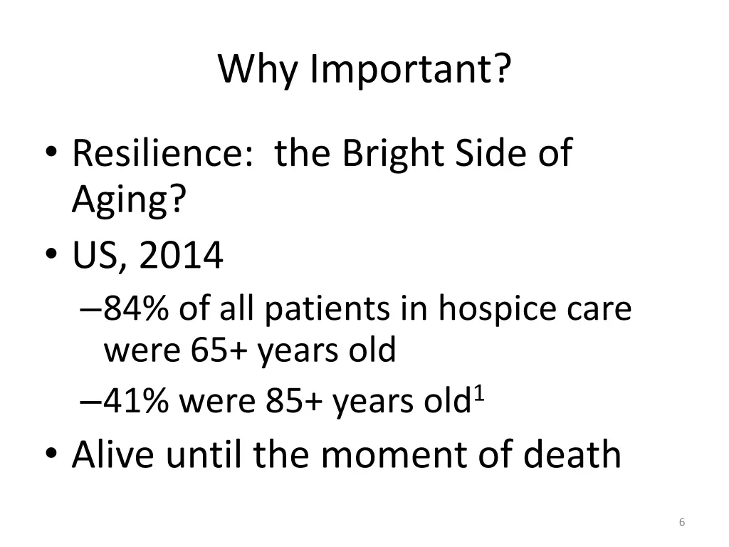 why important