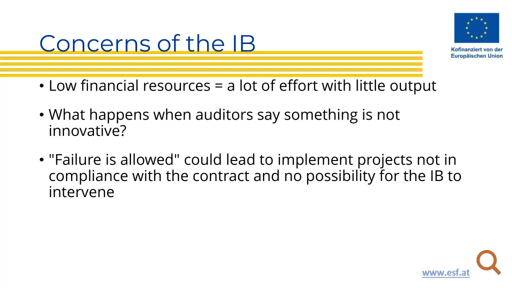concerns of the ib