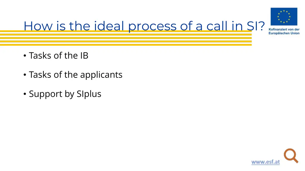 how is the ideal process of a call in si