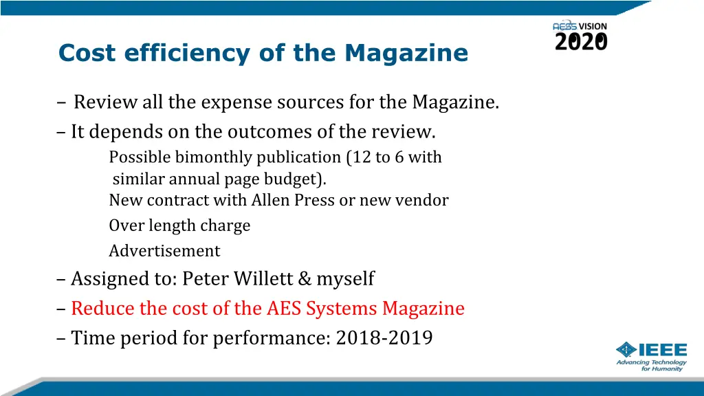 cost efficiency of the magazine