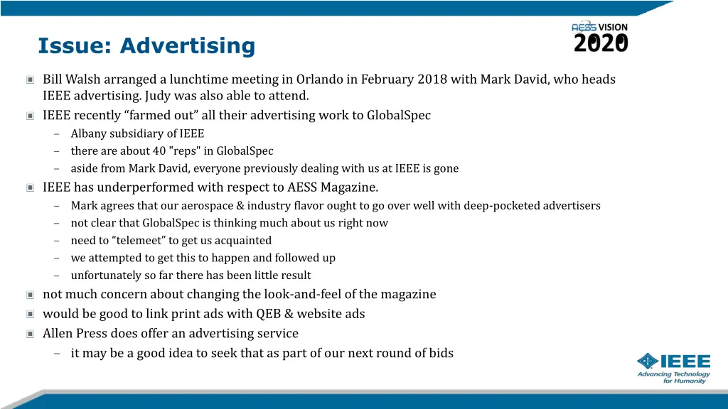 issue advertising