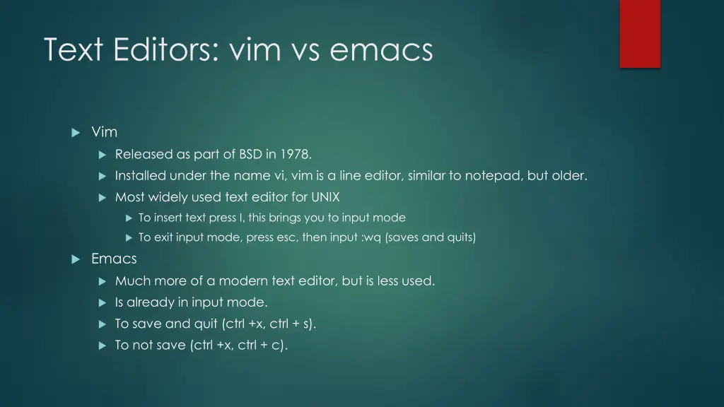 text editors vim vs emacs