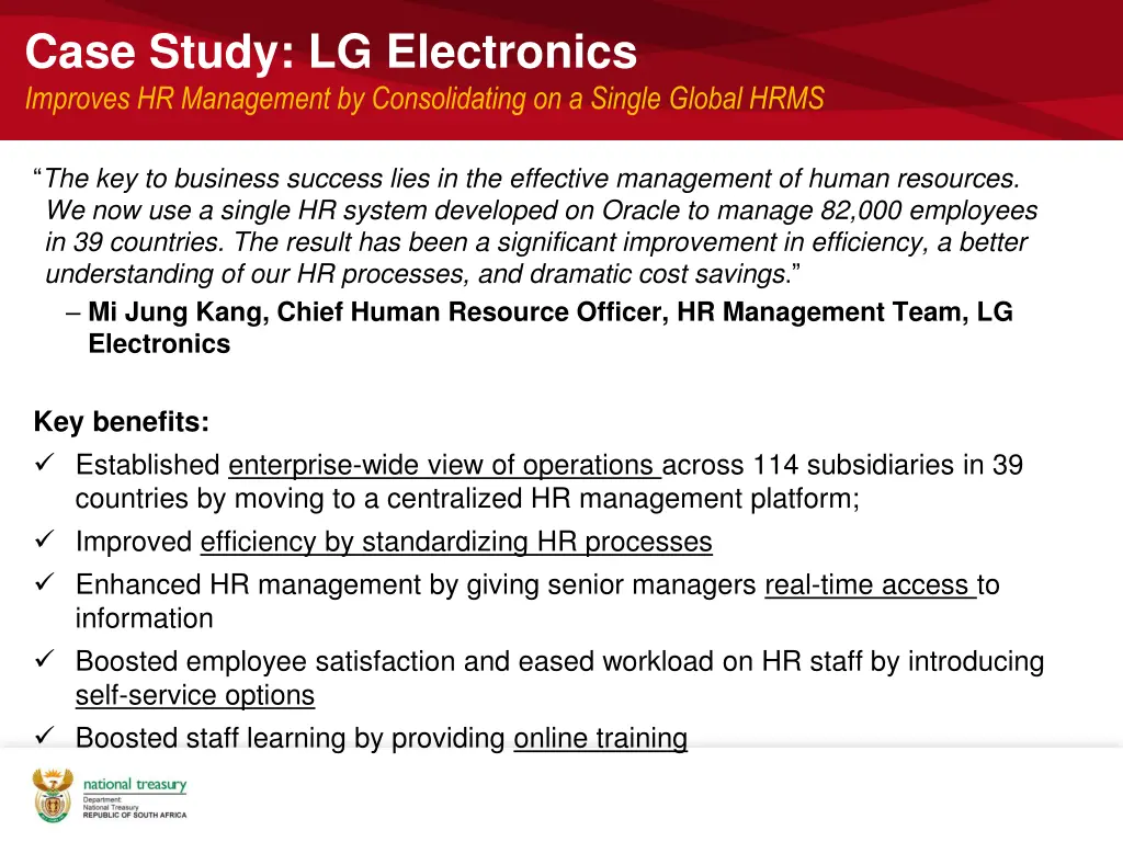 case study lg electronics improves hr management