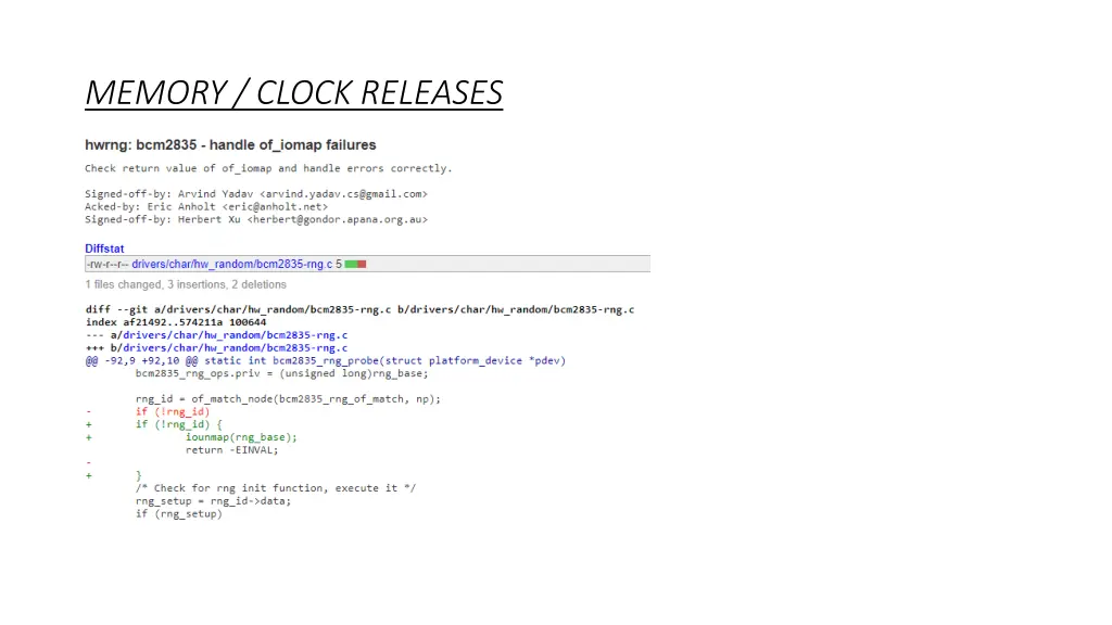 memory clock releases