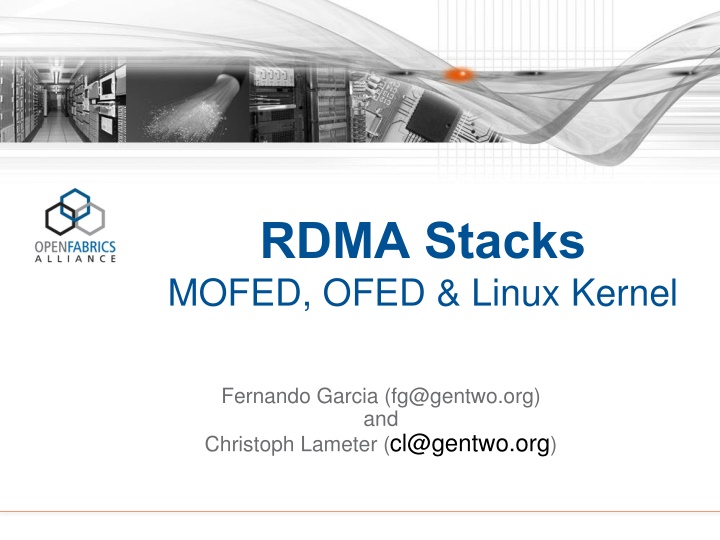 rdma stacks mofed ofed linux kernel