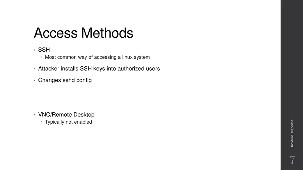 access methods
