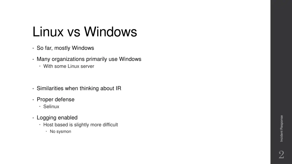 linux vs windows