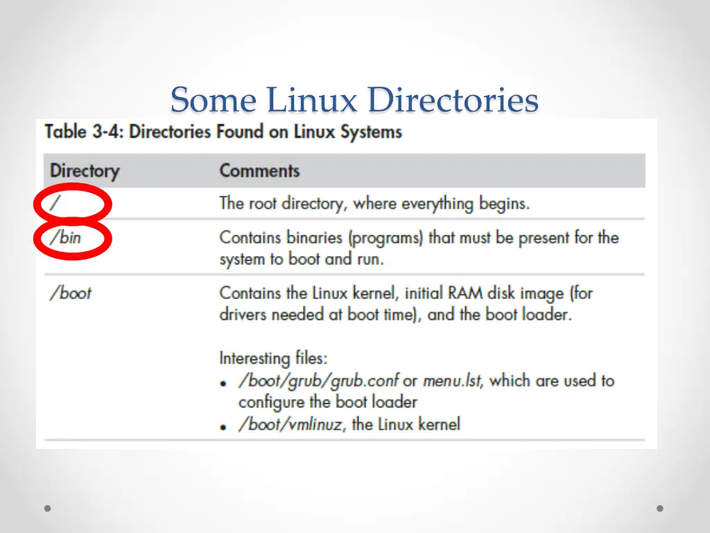some linux directories