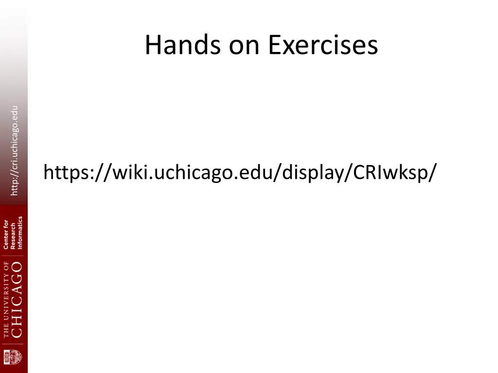 hands on exercises