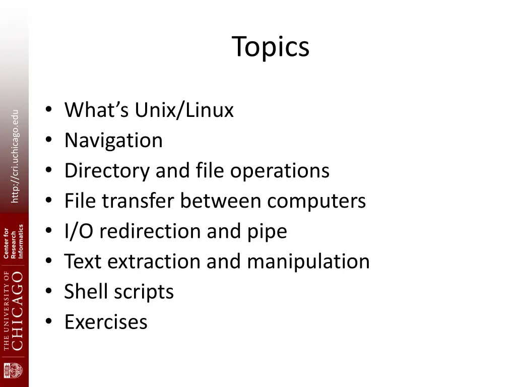topics