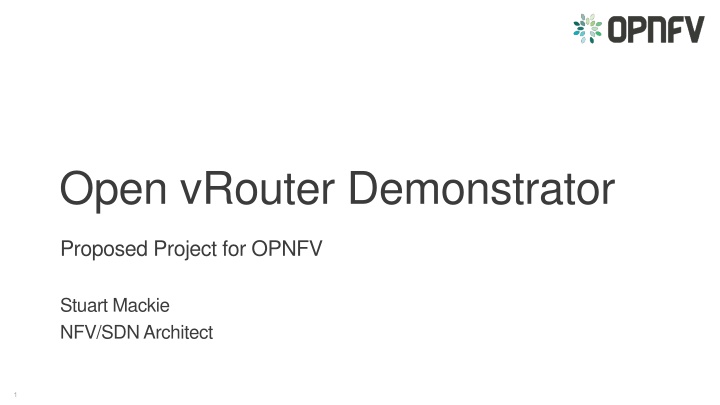 open vrouter demonstrator