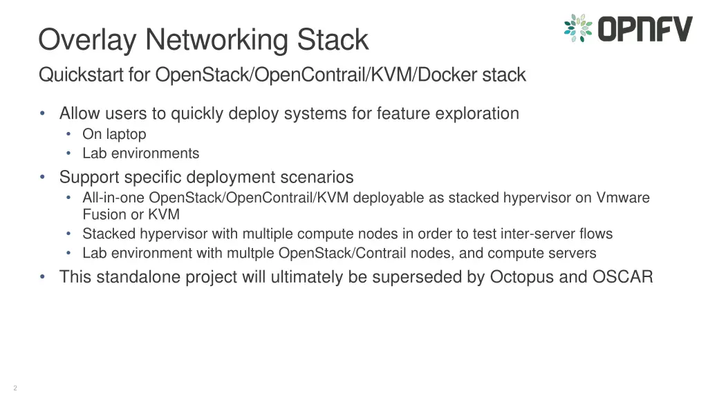 overlay networking stack quickstart for openstack