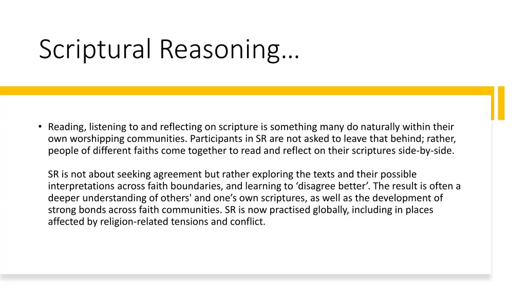 scriptural reasoning