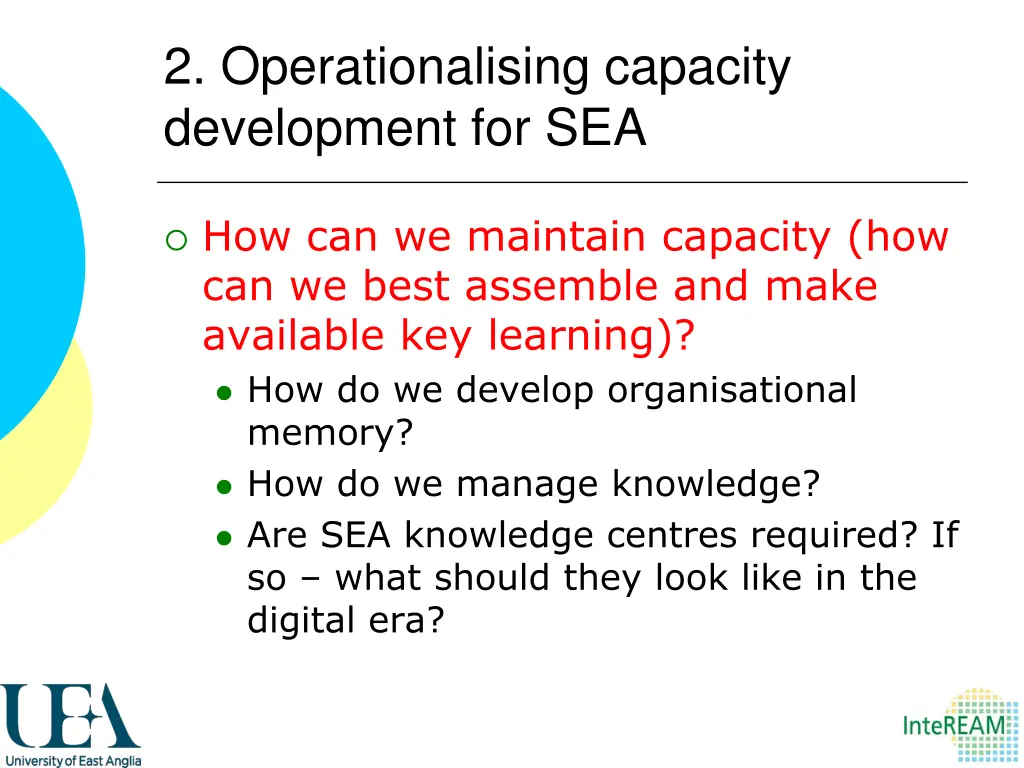 2 operationalising capacity development for sea 4