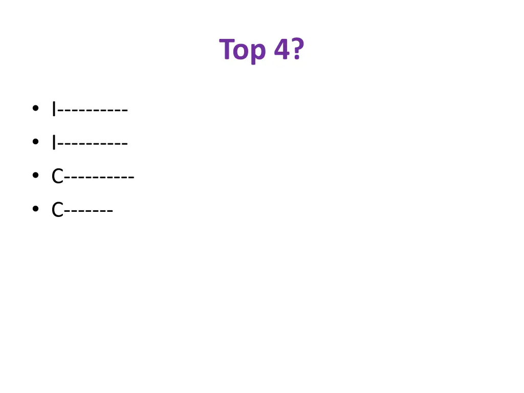 top 4