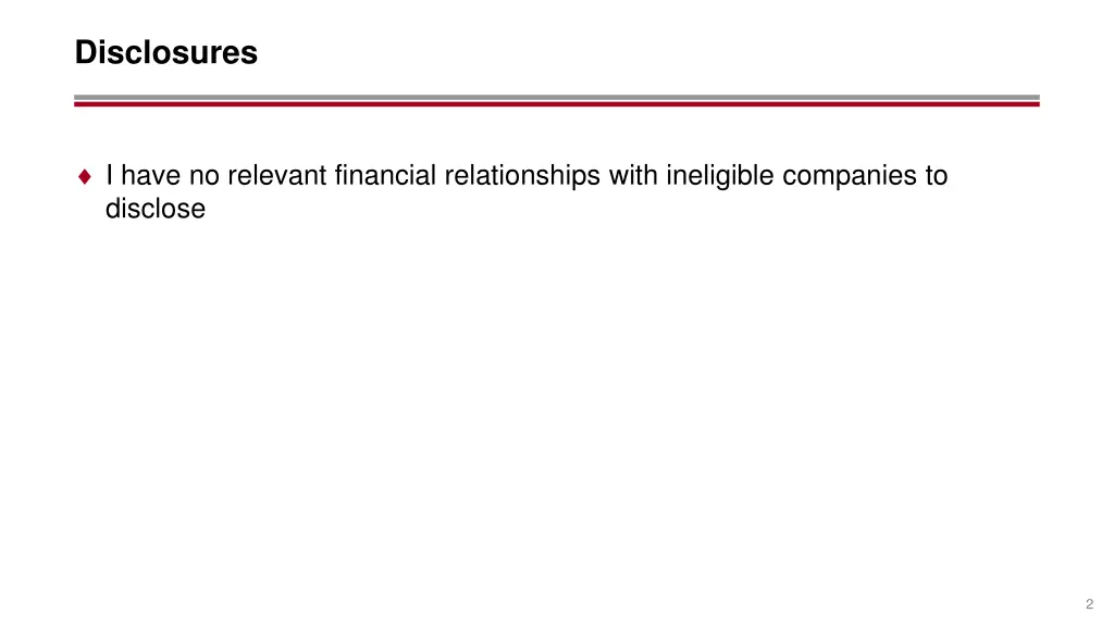 disclosures