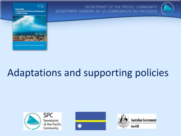 adaptations and supporting policies