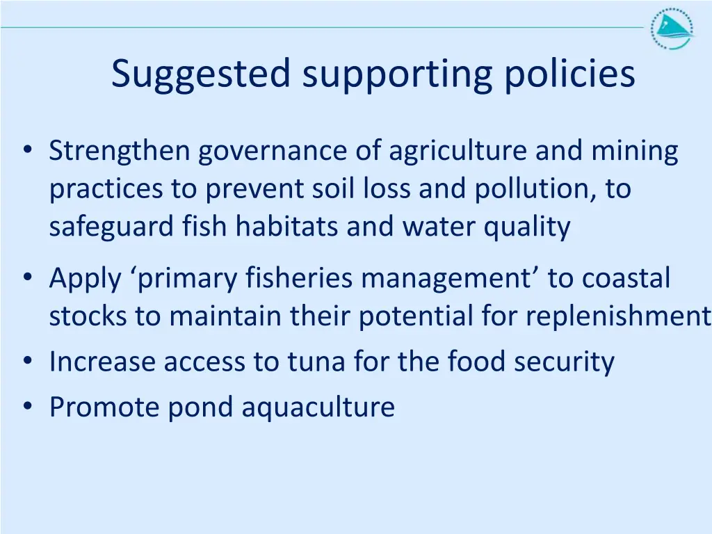 suggested supporting policies 1