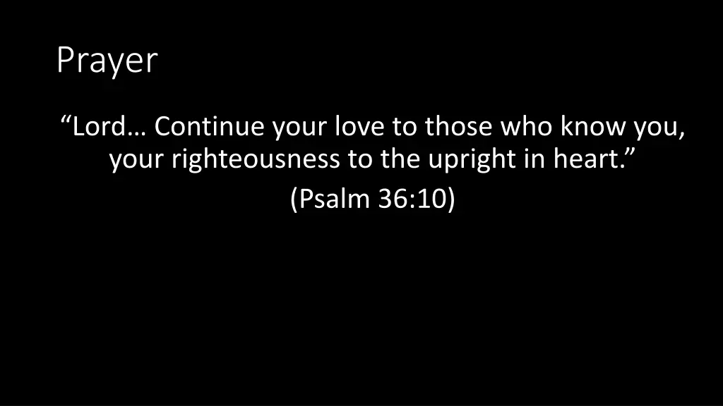 prayer