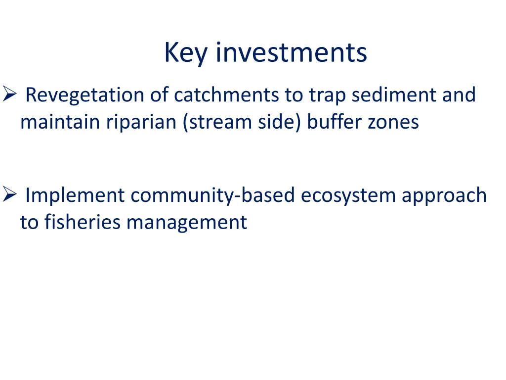 key investments