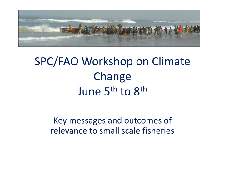spc fao workshop on climate change june
